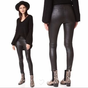 Free People Faux Suede Leather Leggings Size 4 & 6